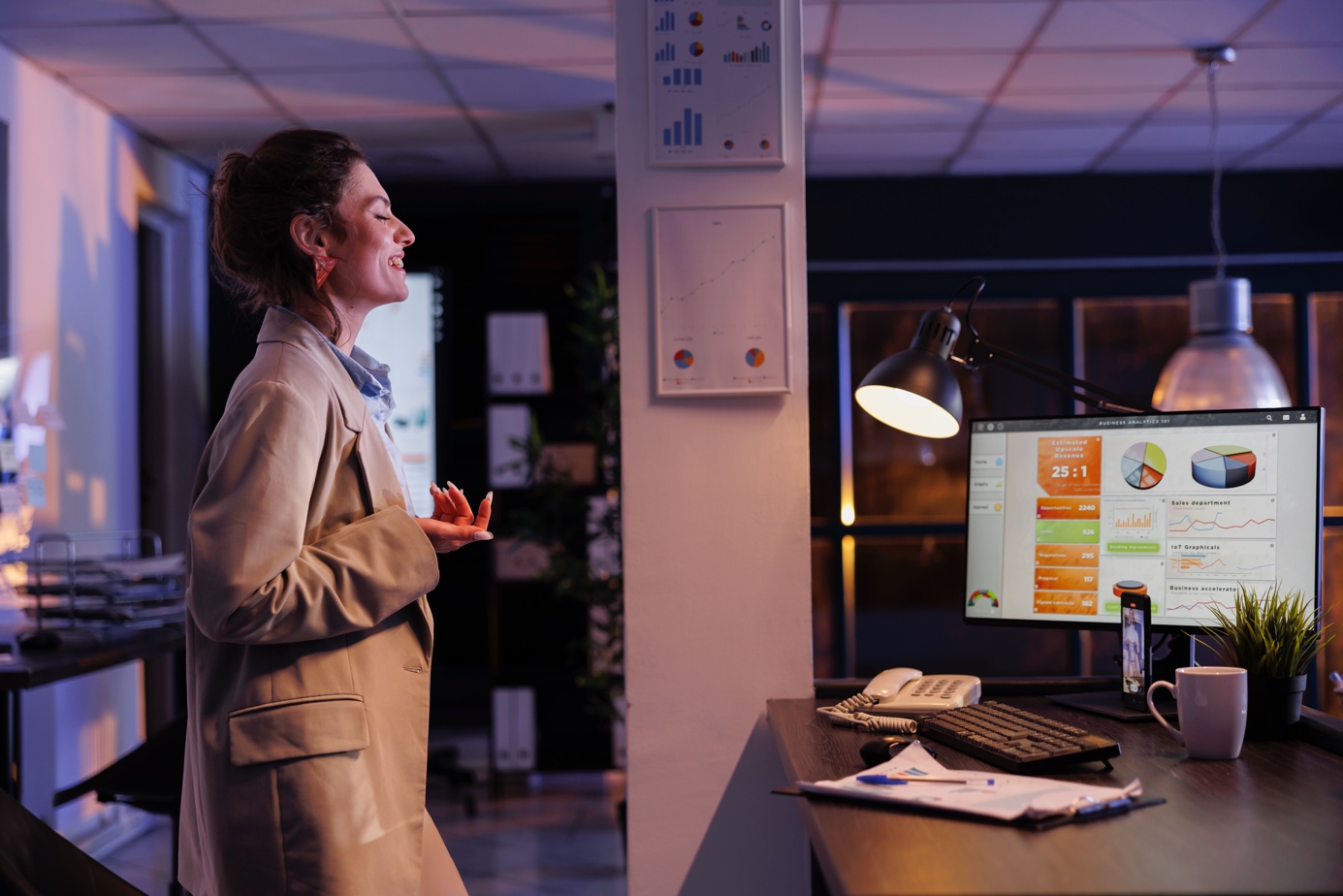 The Astro logo on a dark background with a pink glow.